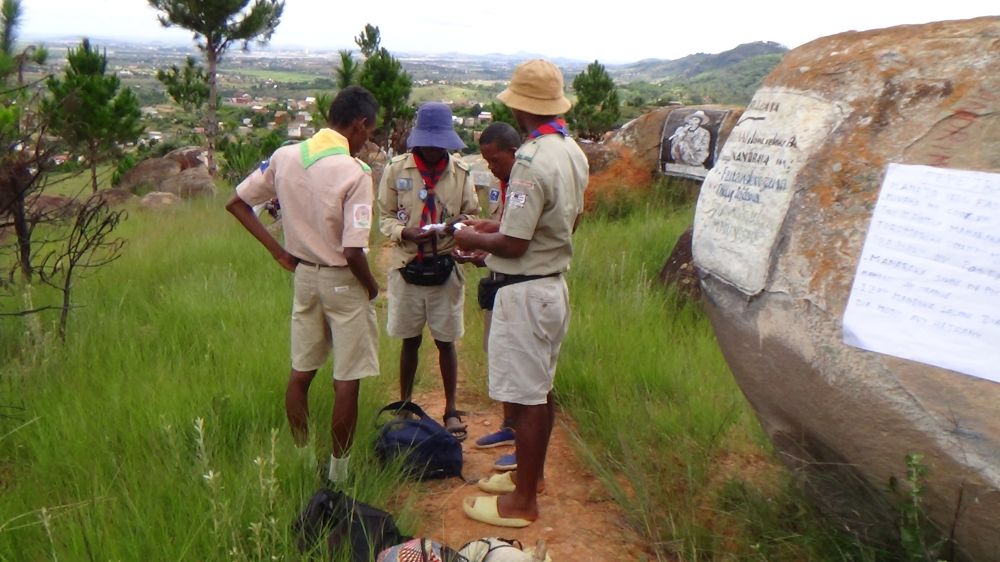 Pfadfinder in Madagaskar, boy scouts in Madagascar, scouts à Madagascar